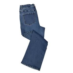 Maurices Womens Plus Size 18W Short High Rise Bootcut Jeans Blue Stretch
